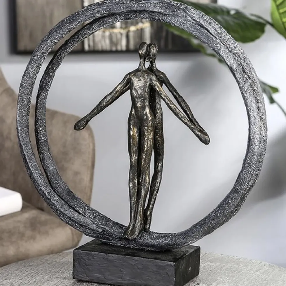 Skulptur Paar im Ring Casablanca Höhe 40 cm