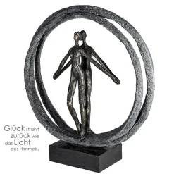 Skulptur Paar im Ring Casablanca Höhe 40 cm