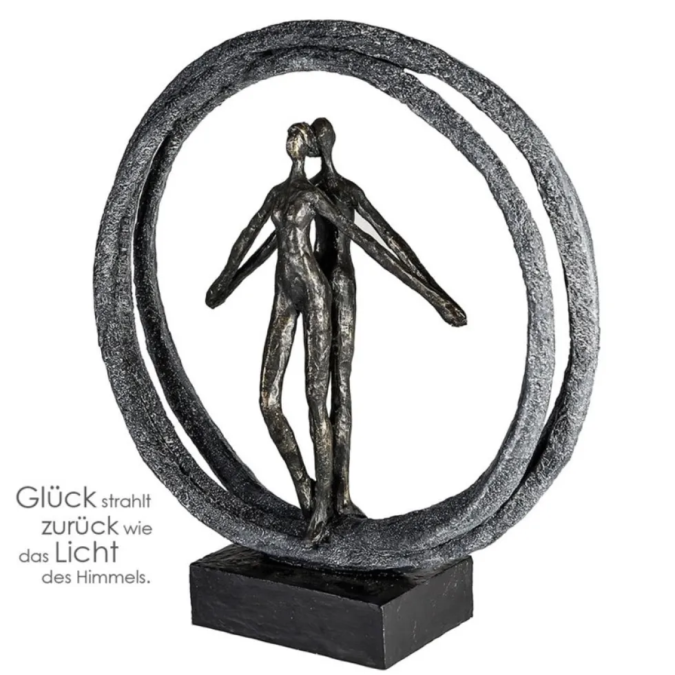 Skulptur Paar im Ring Casablanca Höhe 40 cm