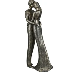 Skulptur Romantik bronzefarben antik Höhe 30 cm