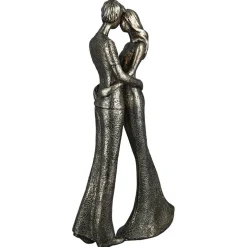 Skulptur Romantik bronzefarben antik Höhe 30 cm