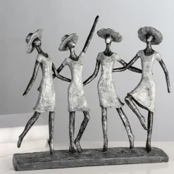 Skulptur Vier Ladys Casablanca Höhe 34 cm