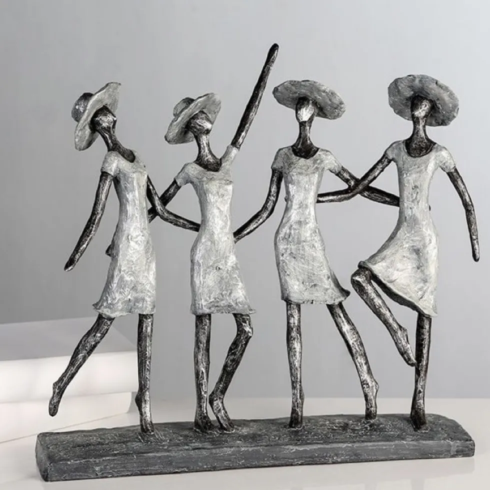 Skulptur Vier Ladys Casablanca Höhe 34 cm