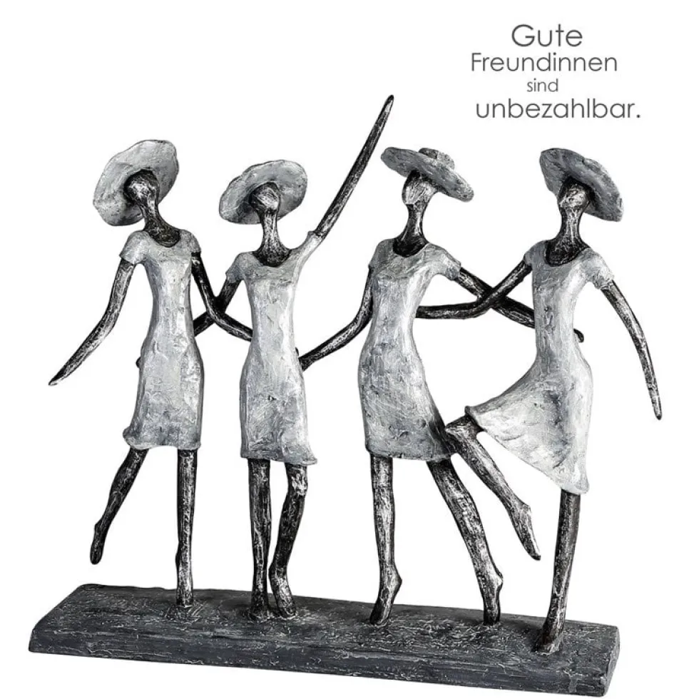 Skulptur Vier Ladys Casablanca Höhe 34 cm