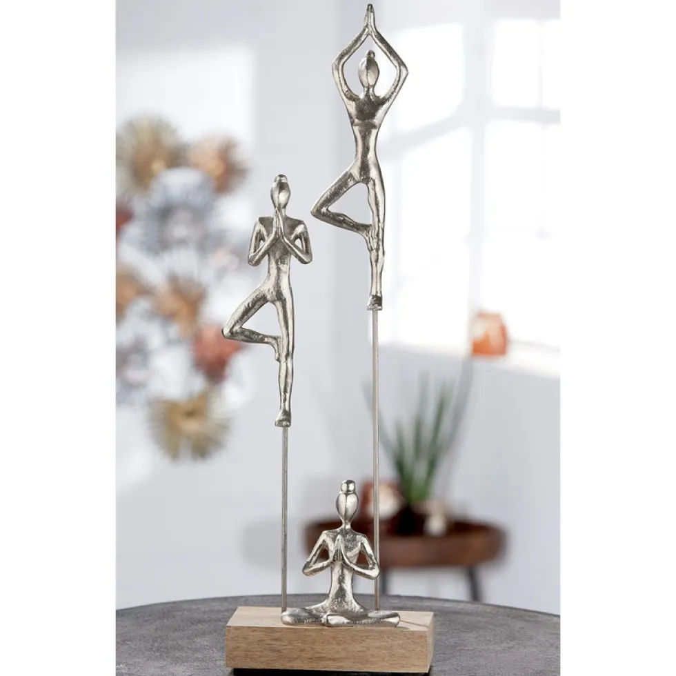 Skulptur Yogagruppe Höhe 51 cm