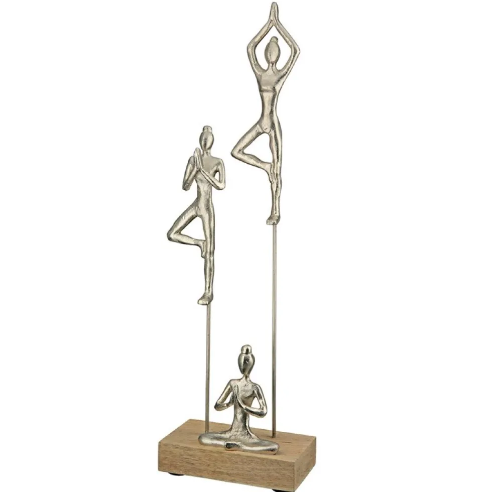 Skulptur Yogagruppe Höhe 51 cm