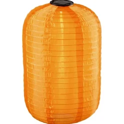 Solar-Lampions Orange 2er Set wetterfeste Garten-Hängelampions H 42 cm
