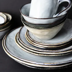 Speiseteller Dutch Rose creme Porzellan
