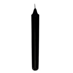 Stabkerzen schwarz 8er Set Stearinkerzen Kaheku