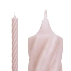 Stabkerzen Twist beige