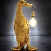 Stehlampe Ente DUFFY gold Höhe 65 cm