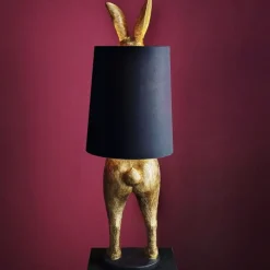 Stehlampe Hase Hiding Rabbit gold Werner Voß Höhe 115 cm