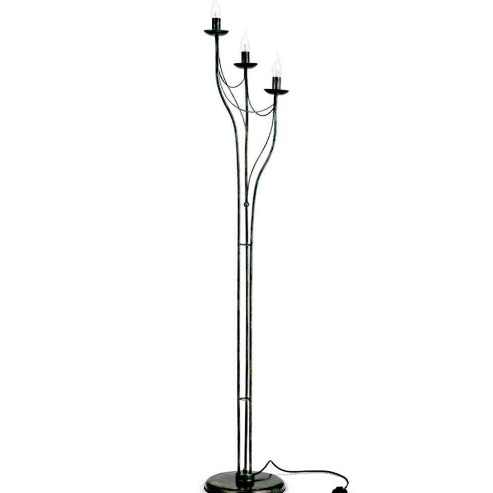 Stehlampe schwarz Metall VENEZIA 3-flammig