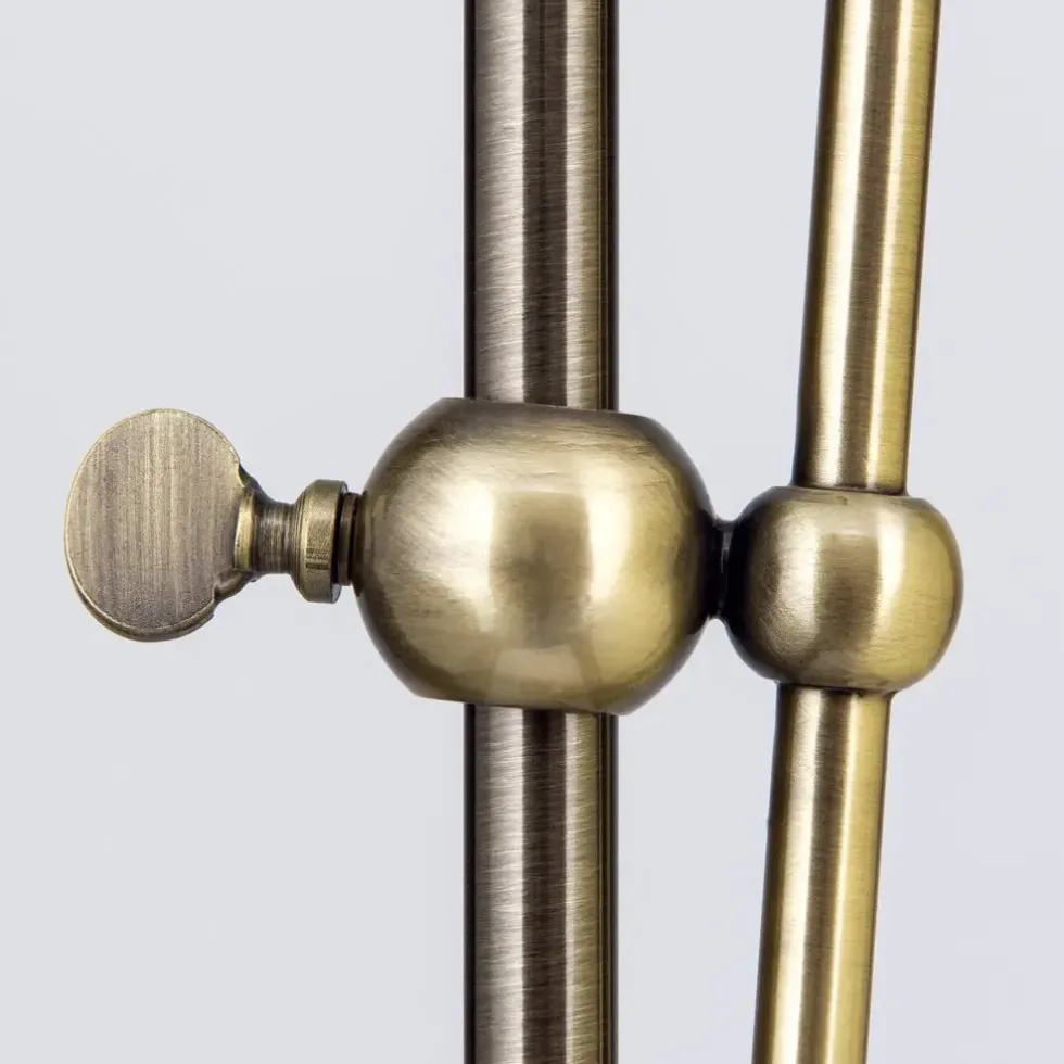 Stehlampe Thalea messing antik Höhe 183 cm