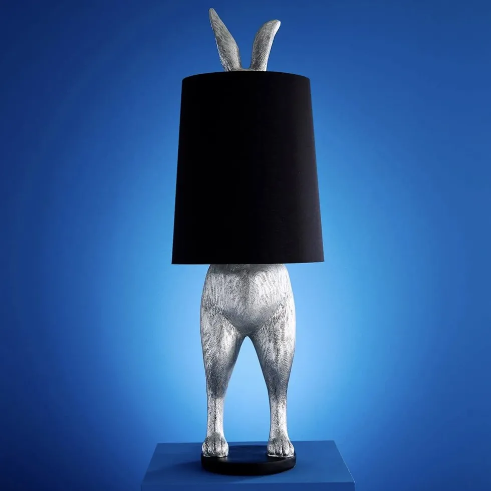 Stehleuchte Hiding Rabbit silber Werner Voß Höhe 115 cm