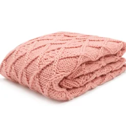 Strickdecke DARCY Magma rosé 130×170