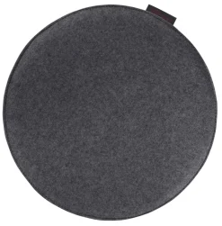 Stuhlkissen AVARO Magma anthrazit ø 35 cm