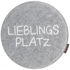 Stuhlkissen AVARO Magma “LIEBLINGSPLATZ” grau ø 35 cm