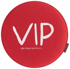 Stuhlkissen AVARO Magma “VIP” rot ø 35 cm