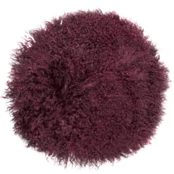 Stuhlkissen PAMINA Magma weinrot ø 35 cm