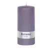 Stumpenkerze lila 3er Set Powder Kaheku mauve 7×15 cm