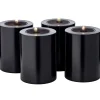 Stumpenkerze Teelichthalter schwarz Cornelius 4er Set Edzard