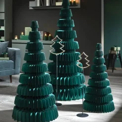 Tannenbaum Papier petrol