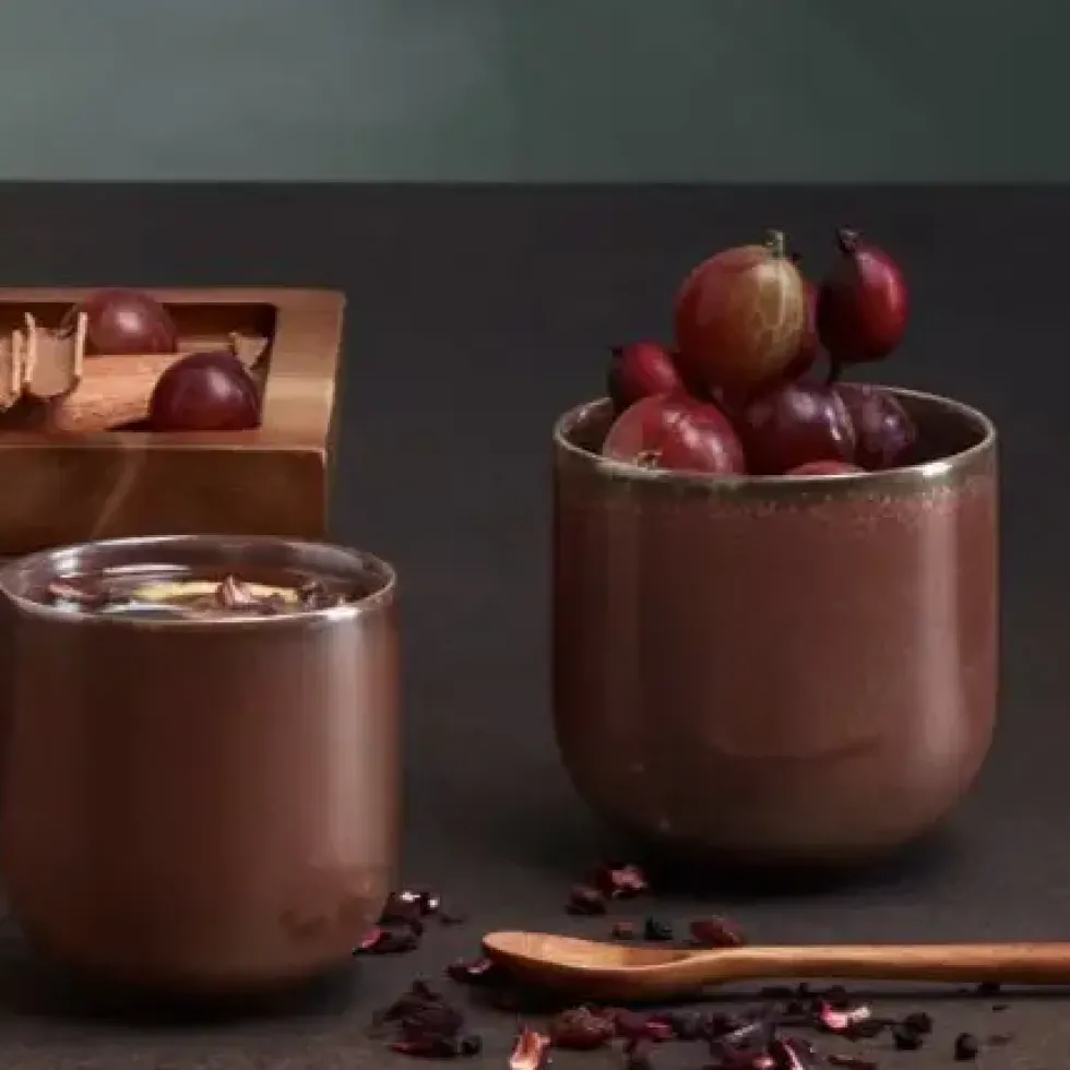 Teebecher 2er Set Rusty Red
