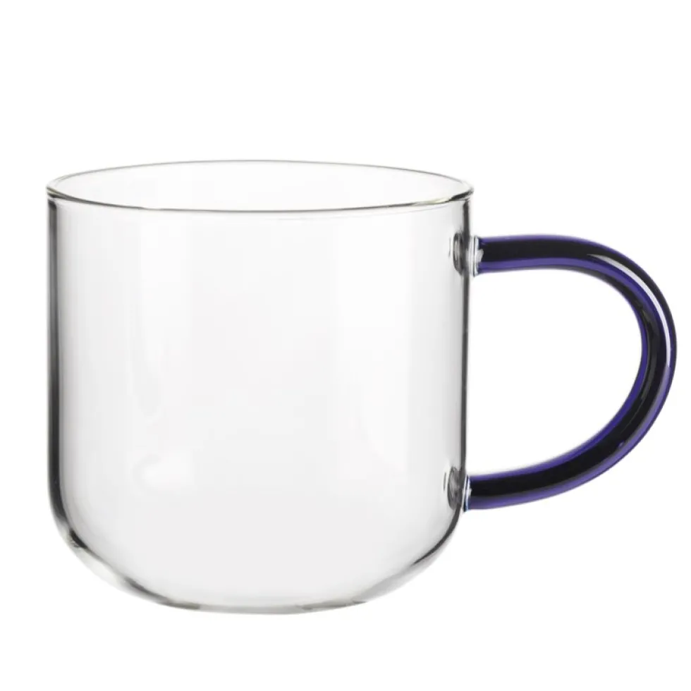 Teeglas mit Henkel ASA verschiedenfarbige Henkel 400 ml