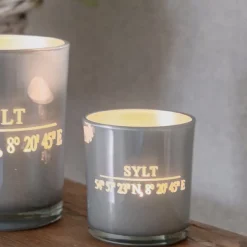 Teelichthalter Edzard Sylt Höhe 2er Set Höhe 8 cm