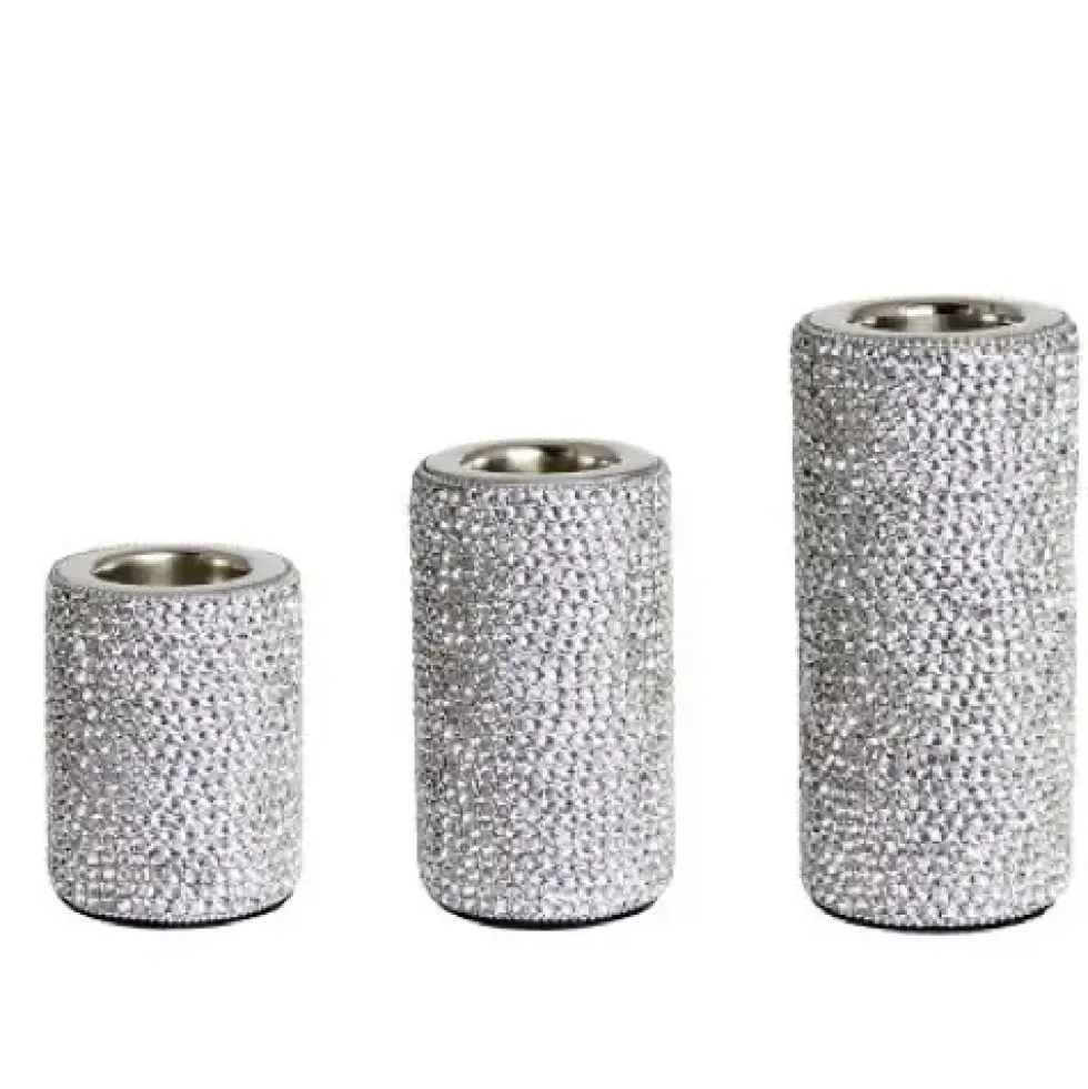 Teelichthalter mit Strass Lias Kaheku Höhe 9 cm