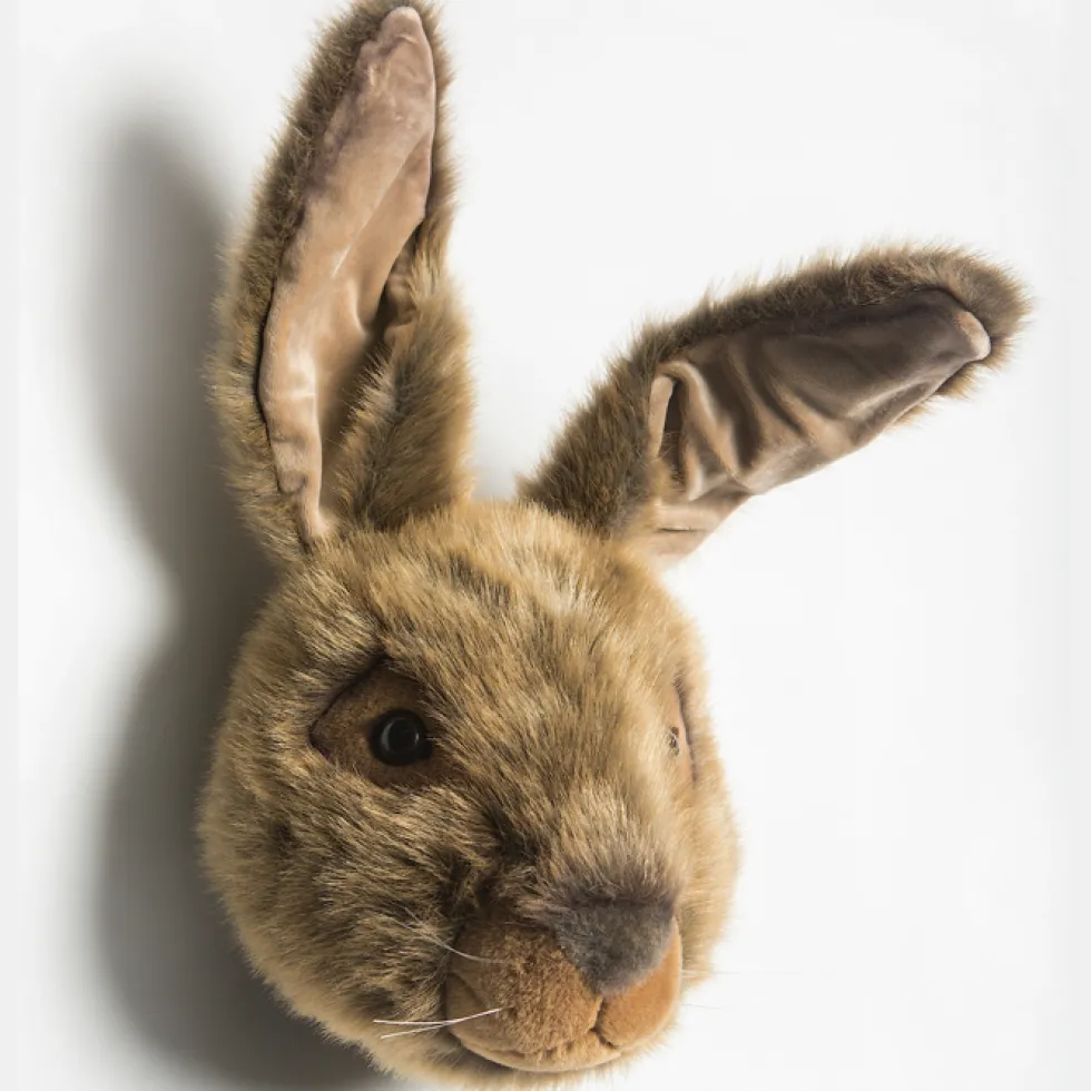 Tierkopf Hase LEWIS Wild & Soft 50x23x23 cm