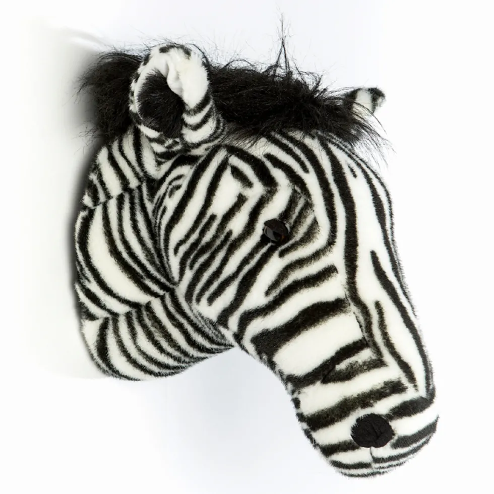 Tierkopf Zebra DANIEL Wild & Soft 34x19x30 cm