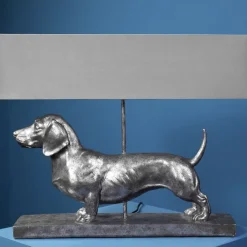 Tischlampe Dackel Frank silber Werner Voß
