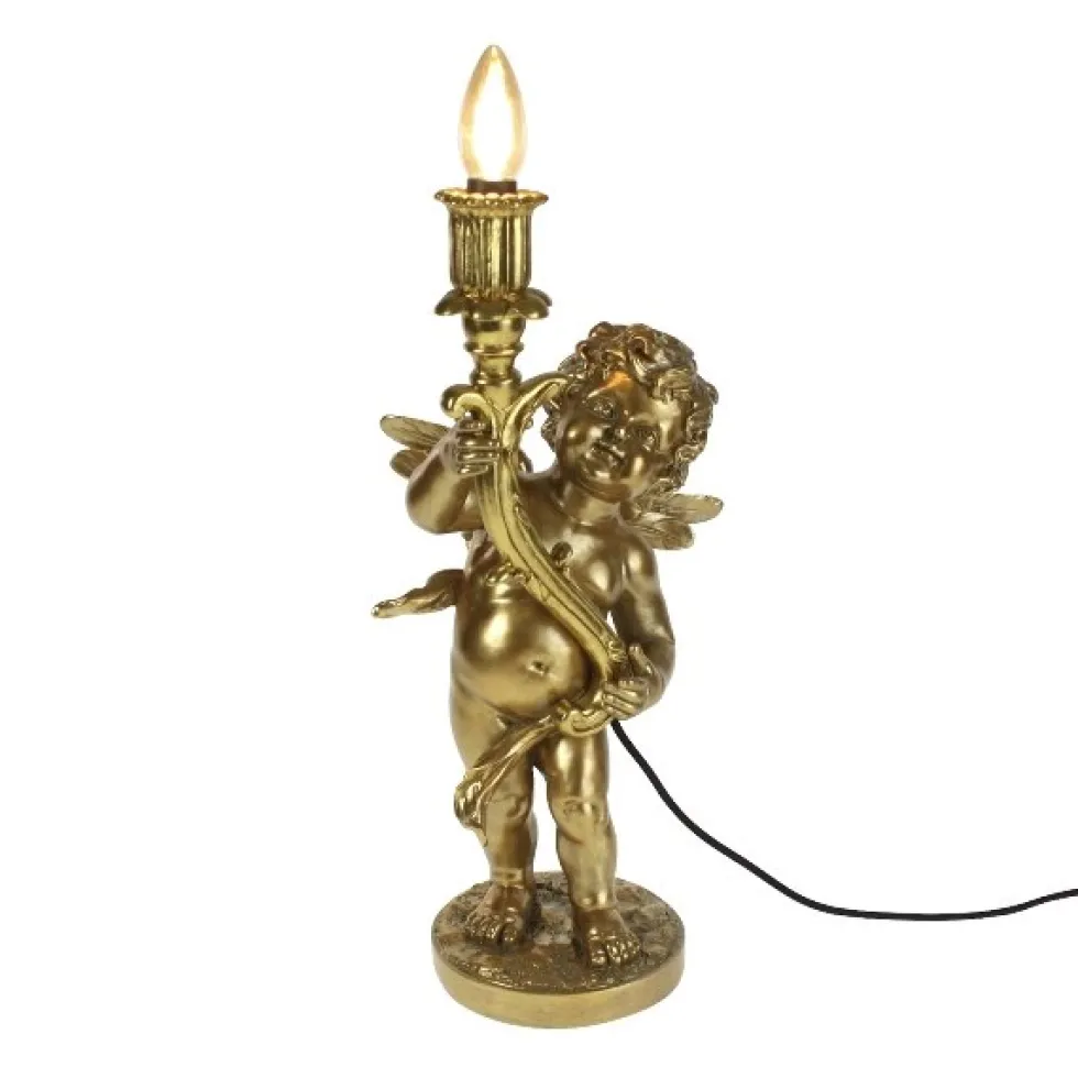 Tischlampe Engel gold Angelo Werner Voß Höhe 49 cm