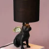 Tischlampe Französische Bulldogge schwarz Flying Bulli Höhe 55 cm