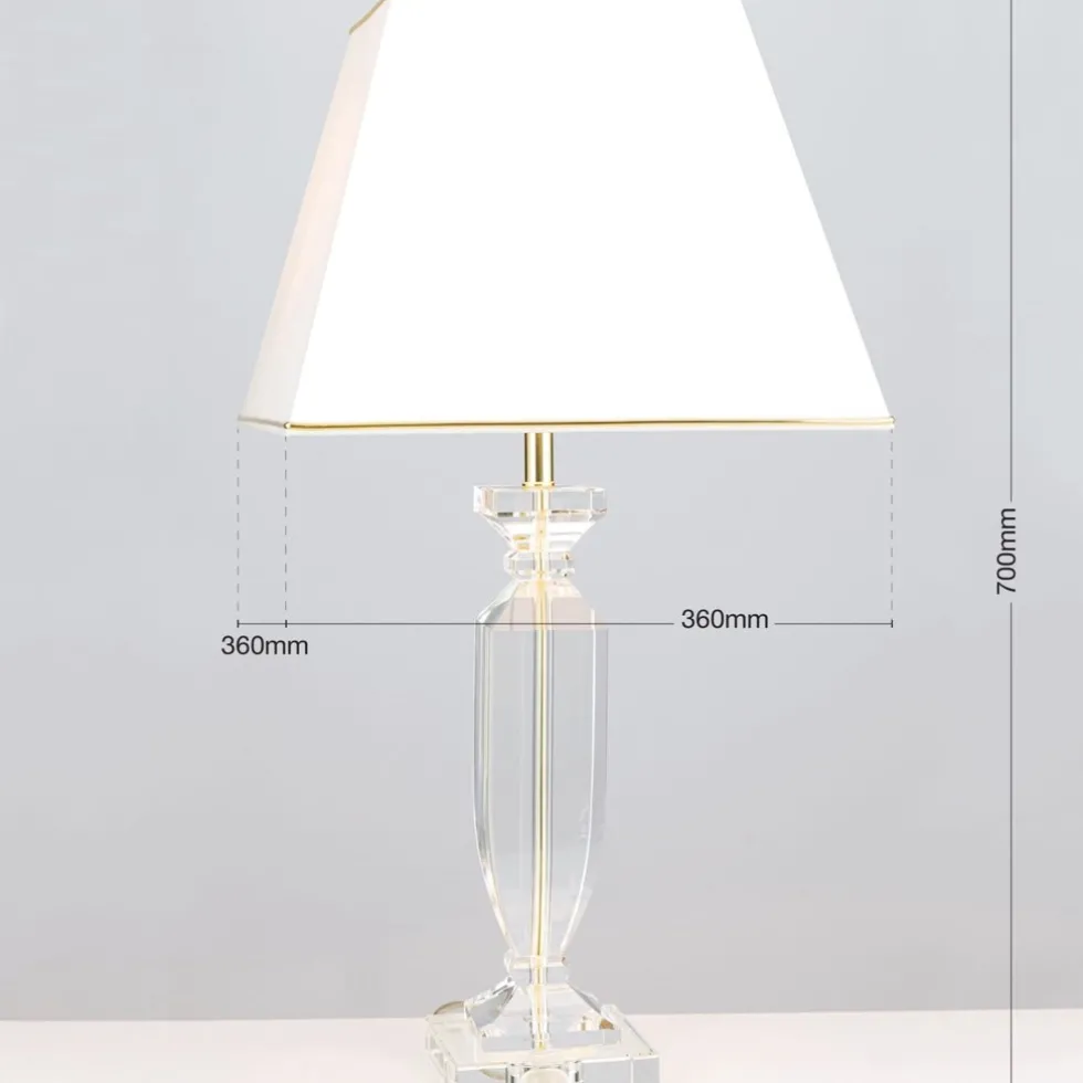 Tischlampe gold Phaedra Höhe 70 cm