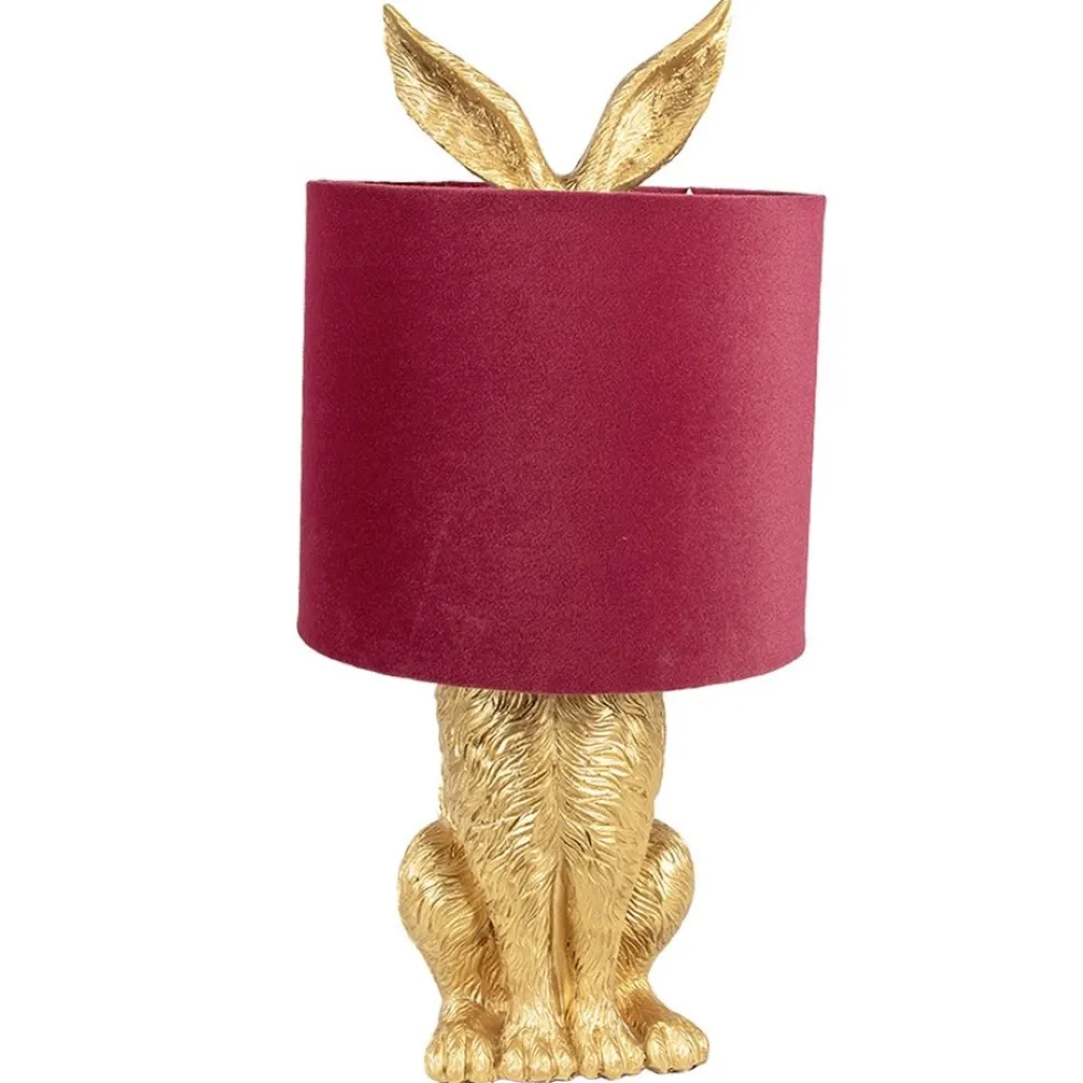 Tischlampe Hase gold Henry Höhe 43 cm