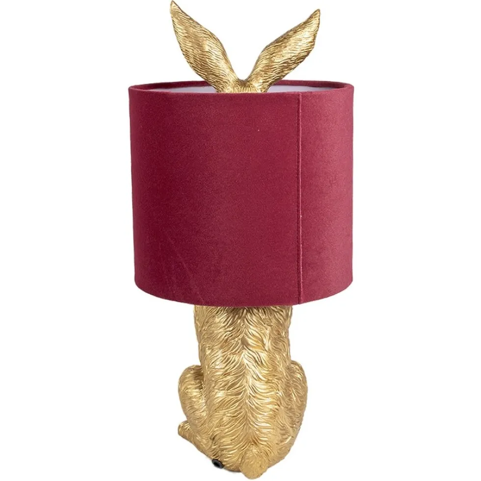Tischlampe Hase gold Henry Höhe 43 cm