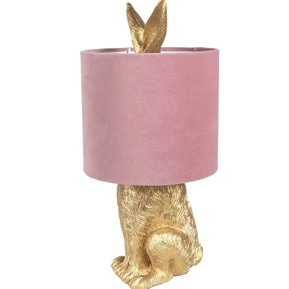 Tischlampe Hase gold Henry Höhe 43 cm