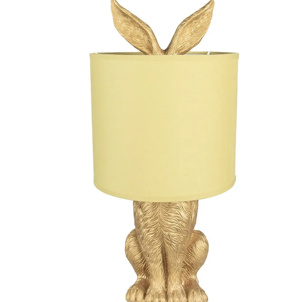 Tischlampe Hase gold Henry Höhe 43 cm
