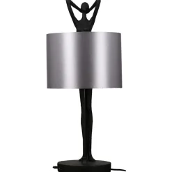 Tischlampe LADY schwarz Casablanca Design Höhe 61 cm