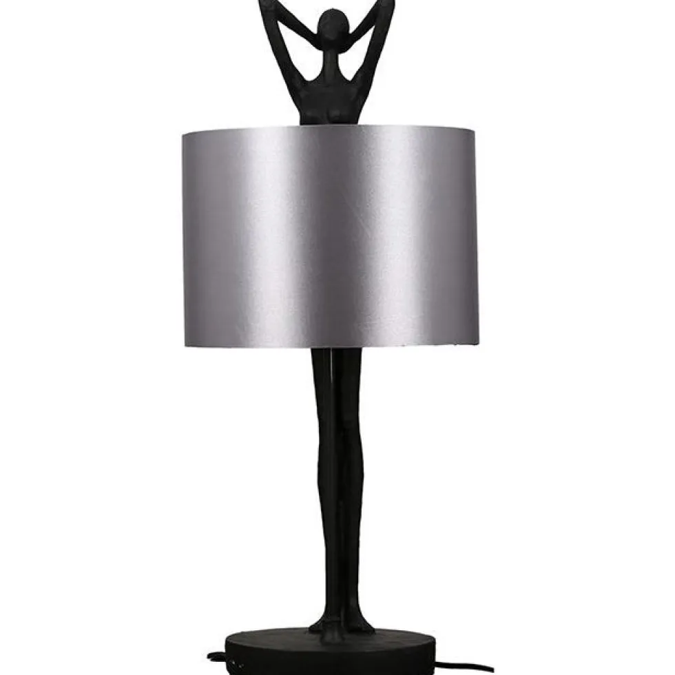 Tischlampe LADY schwarz Casablanca Design Höhe 61 cm