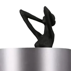 Tischlampe LADY schwarz Casablanca Design Höhe 61 cm