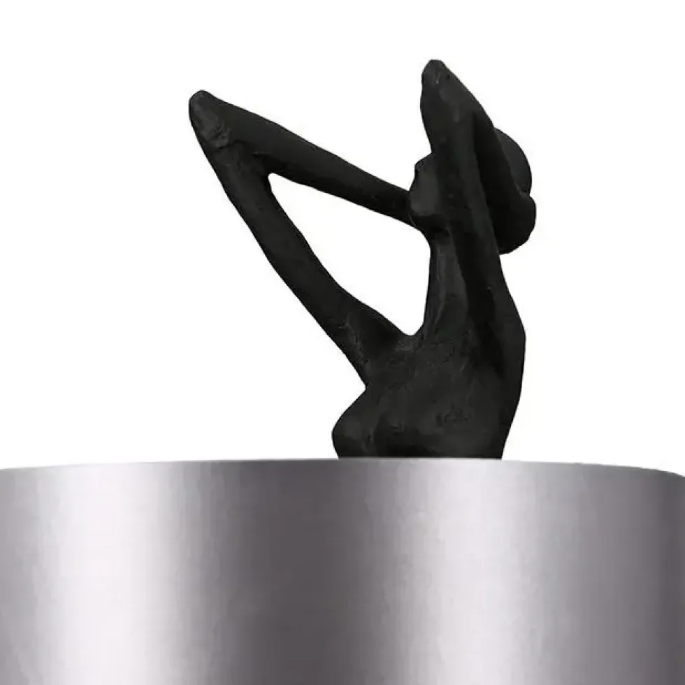 Tischlampe LADY schwarz Casablanca Design Höhe 61 cm