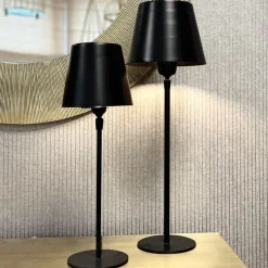 Tischlampe matt schwarz Somerset Kaheku