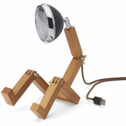 Tischlampe MINI WATTSON Piffany Copenhagen schwarz aus Eschenholz