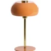 Tischlampe orange gold SURIN Höhe 40 cm