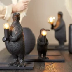 Tischlampe Pinguin schwarz Pablo Höhe 34 cm