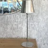 Tischlampe silber modern Somerset Kaheku Höhe 40 cm